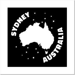 Sydney Australia map gift Posters and Art